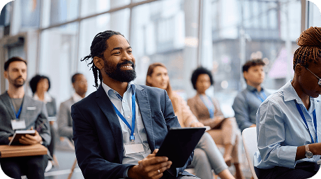 Sales professionals collaborating
